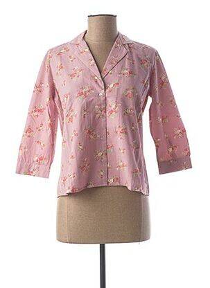 Chemisier imprimé fleurs manches 3/4 rose LE BOUDOIR D'EDOUARD femme