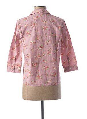 Chemisier imprimé fleurs manches 3/4 rose LE BOUDOIR D'EDOUARD femme