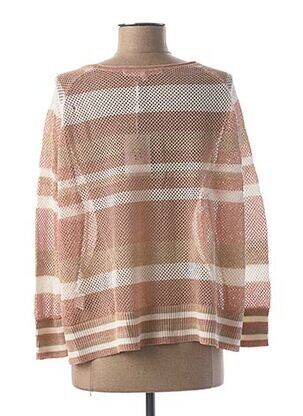 Pull coupe droite manches longues rose LE BOUDOIR D'EDOUARD femme