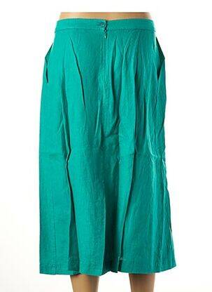 Jupe mi-longue coupe évasée vert LE BOUDOIR D'EDOUARD femme