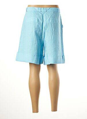 Bermuda tissage popeline taille normale bleu LE BOUDOIR D'EDOUARD femme
