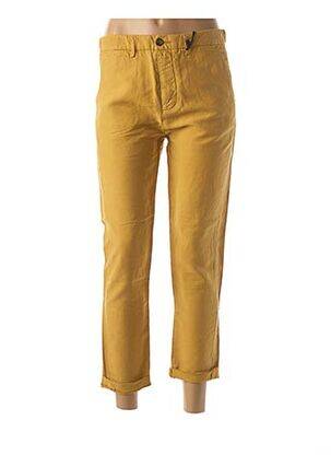 Pantalon poches taille normale jaune HOD femme