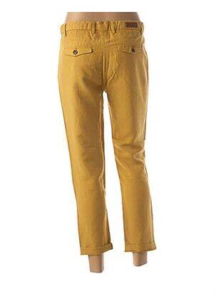 Pantalon poches taille normale jaune HOD femme