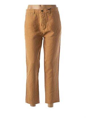 Pantalon 7/8 coupe chino taille normale beige HOD femme