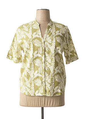 Chemisier manches courtes manches courtes vert CREAM femme