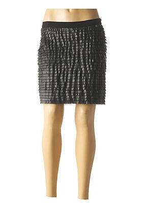 Jupe courte coupe droite noir LIU JO femme