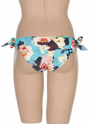 Bas de maillot de bain imprimé fleurs bikini bleu SEAFOLLY femme