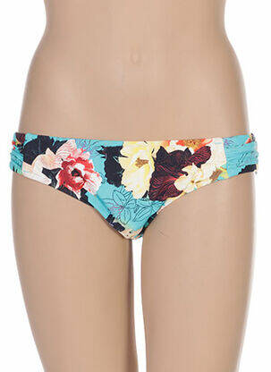 Bas de maillot de bain imprimé fleurs culotte bleu SEAFOLLY femme