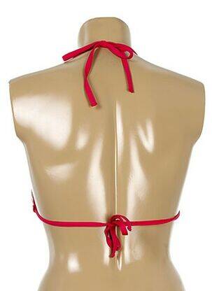 Haut de maillot de bain fermeture liens à nouer haut soutien-gorge moulé beige KIWI femme