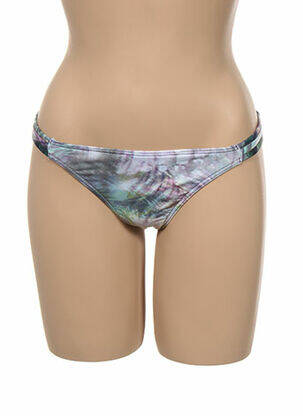 Bas de maillot de bain imprimé fantaisie culotte violet KIWI femme