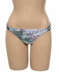Bas de maillot de bain imprimé fantaisie culotte violet KIWI femme