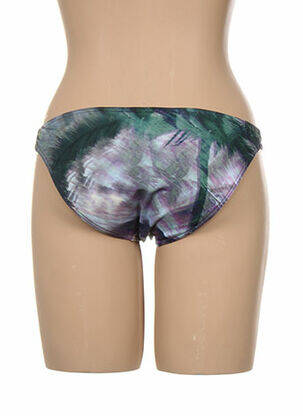 Bas de maillot de bain imprimé fantaisie culotte violet KIWI femme