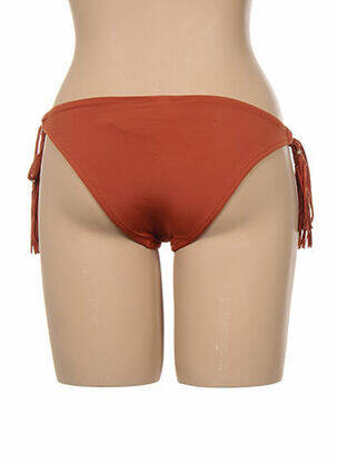 Bas de maillot de bain fermeture liens à nouer bikini marron SEAFOLLY femme