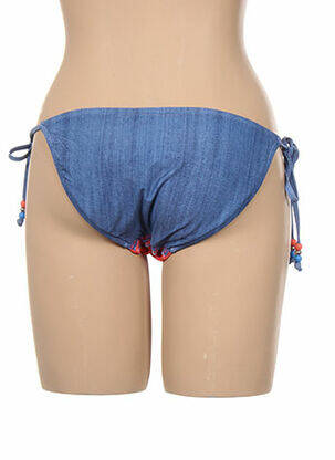Bas de maillot de bain fermeture liens à nouer bikini bleu SEAFOLLY femme