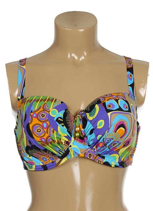 Haut de maillot de bain haut soutien-gorge moulé haut soutien-gorge moulé bleu ANTIGEL femme