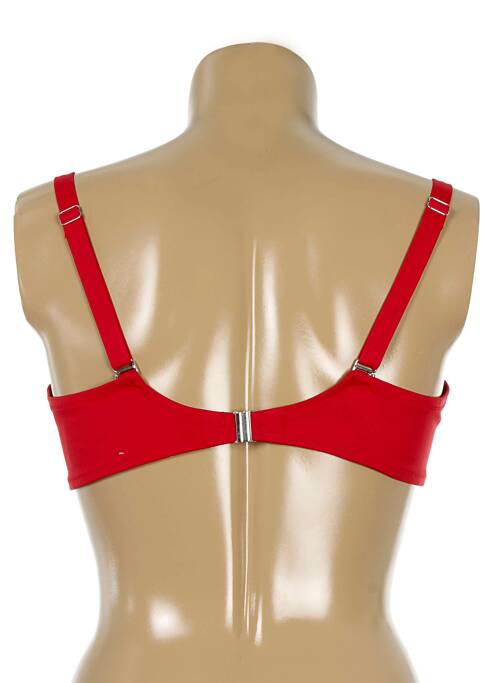 Haut de maillot de bain rouge ANTIGEL femme