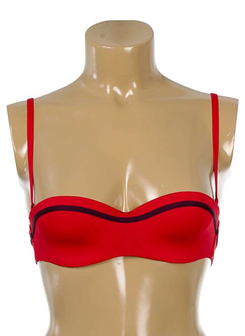 Haut de maillot de bain rouge HUIT pour femme