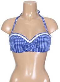 Haut de maillot de bain haut soutien-gorge moulé haut soutien-gorge moulé bleu KIWI femme