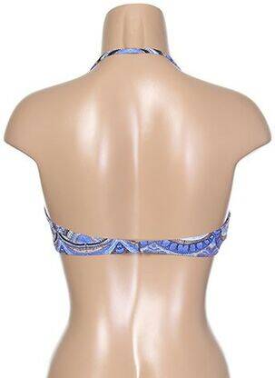 Haut de maillot de bain bretelles élastiquées amovibles haut soutien-gorge moulé bleu BLUELOBSTER femme