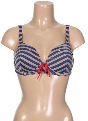 Haut de maillot de bain haut soutien-gorge moulé haut soutien-gorge moulé marron ANTIGEL femme
