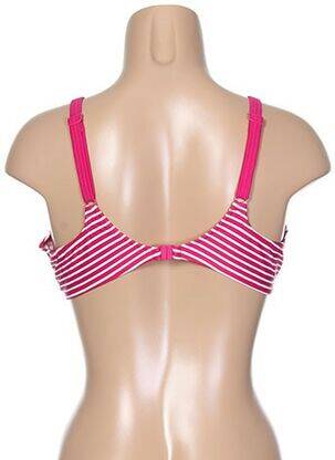 Haut de maillot de bain bretelles élastiquées ajustables rose FREYA femme