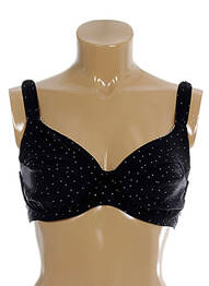 Haut de maillot de bain bretelles élastiquées ajustables noir SEAFOLLY femme