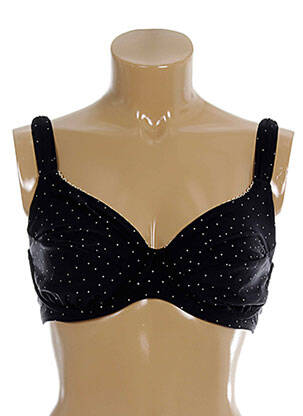 Haut de maillot de bain bretelles élastiquées ajustables noir SEAFOLLY femme