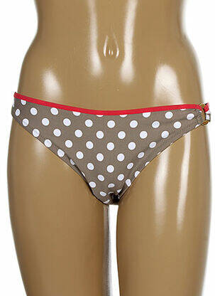 Bas de maillot de bain culotte culotte marron ANTIGEL femme