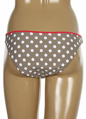 Bas de maillot de bain culotte culotte marron ANTIGEL femme
