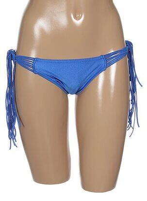 Bas de maillot de bain fermeture liens à nouer bikini bleu SEAFOLLY femme