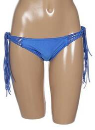 Bas de maillot de bain fermeture liens à nouer bikini bleu SEAFOLLY femme