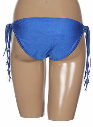 Bas de maillot de bain fermeture liens à nouer bikini bleu SEAFOLLY femme