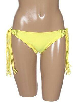 Bas de maillot de bain fermeture liens à nouer bikini jaune SEAFOLLY femme