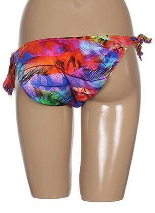 Bas de maillot de bain fermeture liens à nouer bikini orange SEAFOLLY femme
