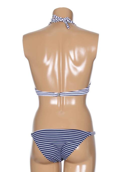 Maillot de bain 2 pièces bleu ANTIGEL pour femme
