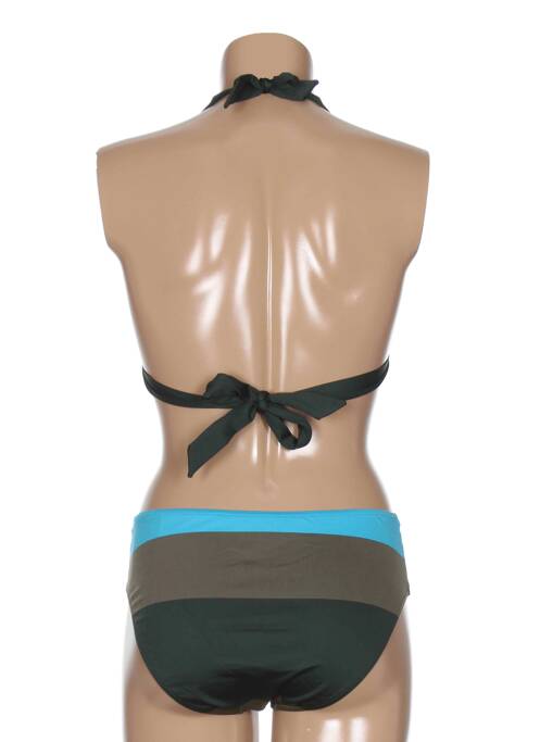 Maillot de bain 2 pièces bleu GEMMA pour femme