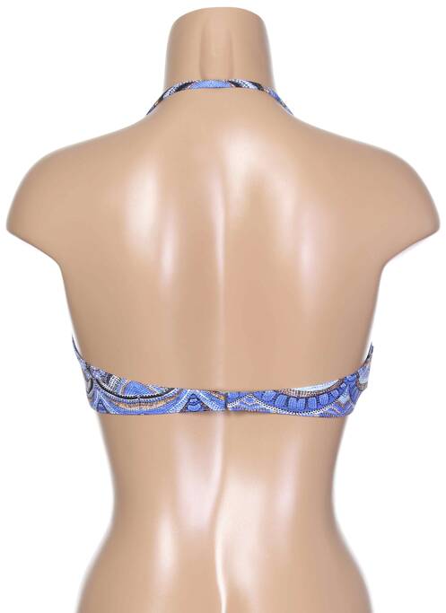 Haut de maillot de bain bretelles élastiquées amovibles haut soutien-gorge moulé bleu BLUELOBSTER femme