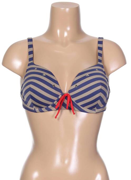 Haut de maillot de bain haut soutien-gorge moulé haut soutien-gorge moulé marron ANTIGEL femme