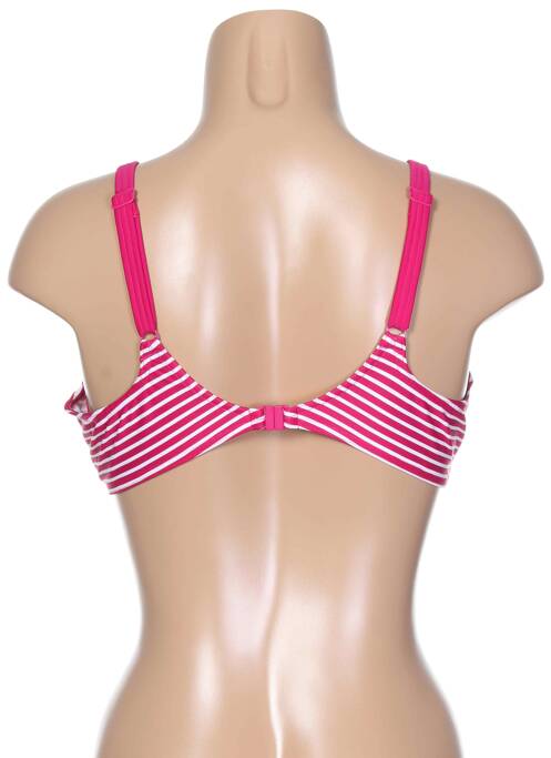 Haut de maillot de bain bretelles élastiquées ajustables rose FREYA femme