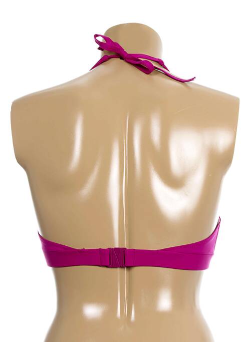 Haut de maillot de bain bretelles élastiquées violet HUIT femme