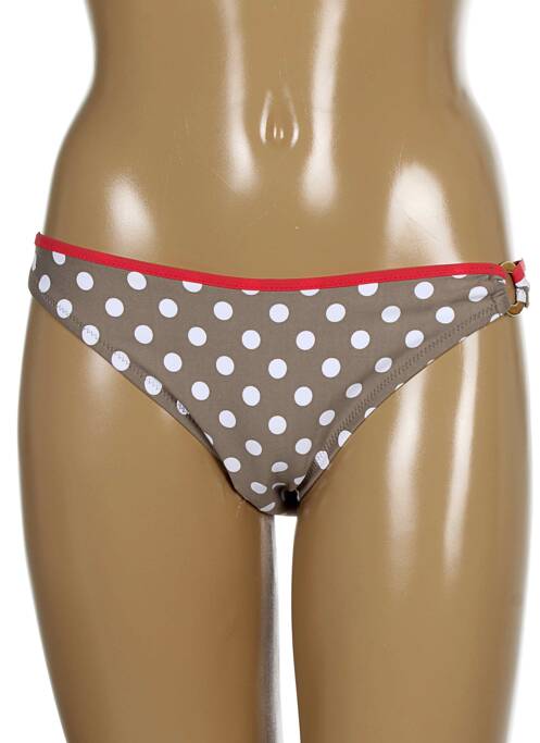 Bas de maillot de bain culotte culotte marron ANTIGEL femme