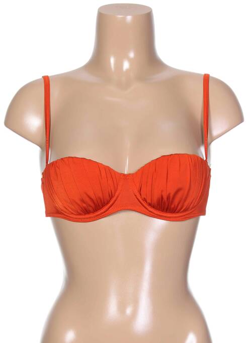 Haut de maillot de bain orange KIWI pour femme