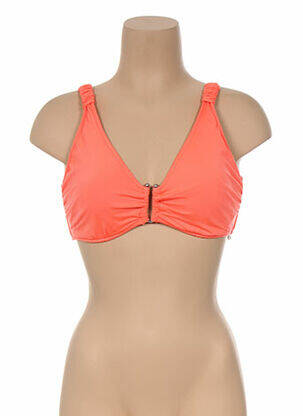 Haut de maillot de bain bretelles élastiquées amovibles orange SEAFOLLY femme