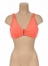 Haut de maillot de bain bretelles élastiquées amovibles orange SEAFOLLY femme
