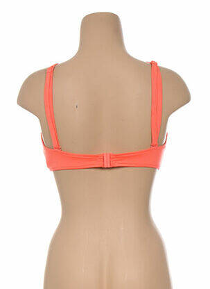 Haut de maillot de bain bretelles élastiquées amovibles orange SEAFOLLY femme