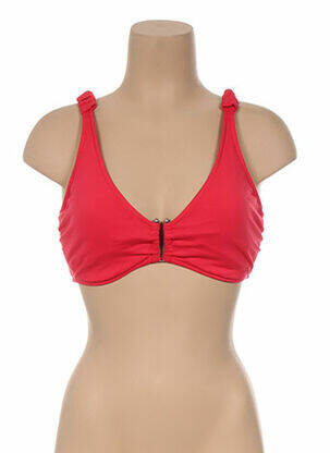Haut de maillot de bain bretelles élastiquées amovibles rouge SEAFOLLY femme