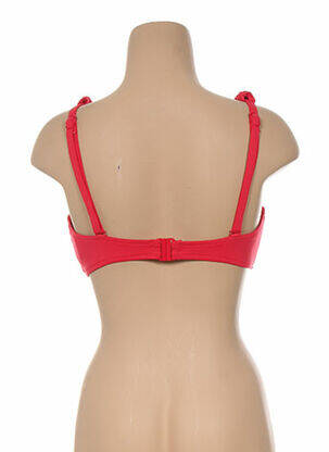 Haut de maillot de bain bretelles élastiquées amovibles rouge SEAFOLLY femme