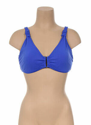 Haut de maillot de bain bretelles élastiquées amovibles bleu SEAFOLLY femme