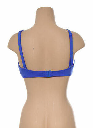 Haut de maillot de bain bretelles élastiquées amovibles bleu SEAFOLLY femme
