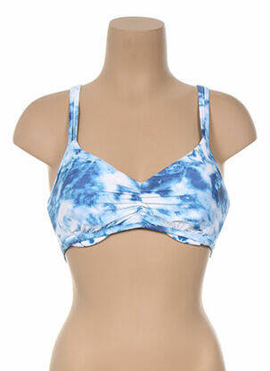 Haut de maillot de bain bretelles élastiquées ajustables bleu SEAFOLLY femme